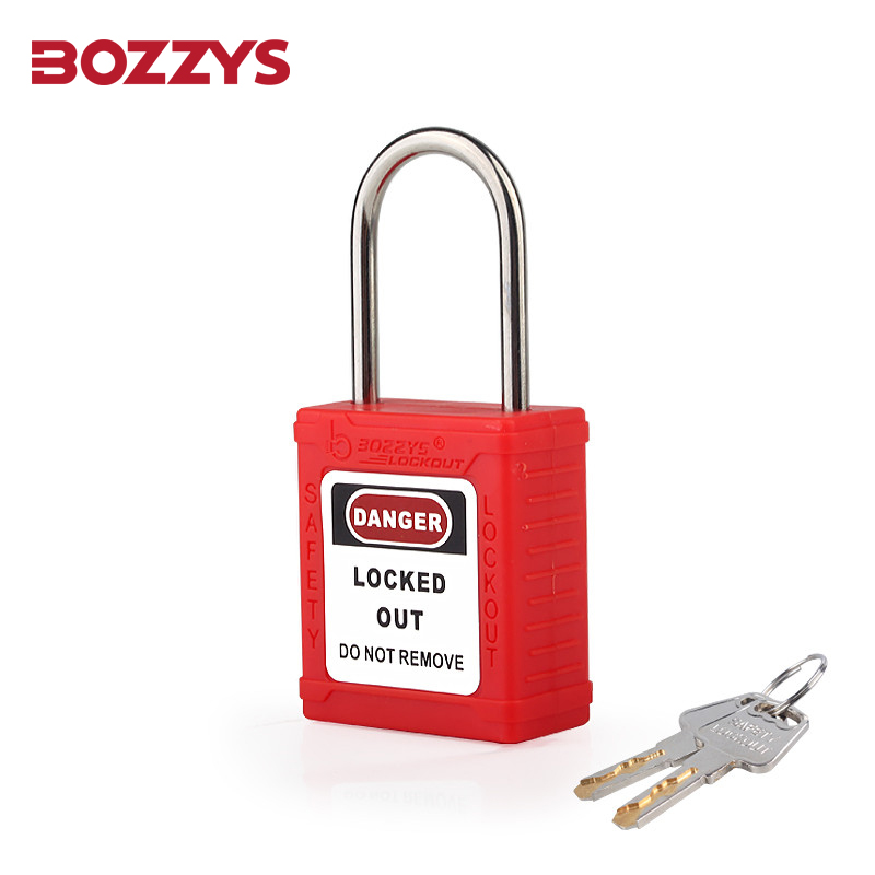 Thin Stainless Steel Shackle Safety Padlock with Key Different