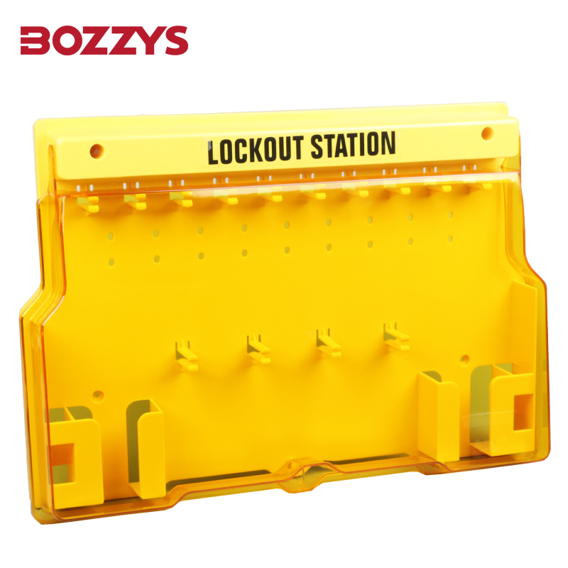 Safety Advanced 14 padlock clips Lock-out Tagout Station with Dustproof transparent cover