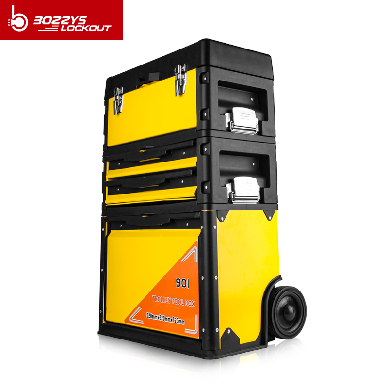 Three layers of sortable combined pull rod type mobile lock station with rollers can be freely assembled