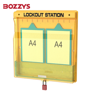 Combination Wall-mounted Industrial Advanced Lockout Station with Transparent Dust Cover
