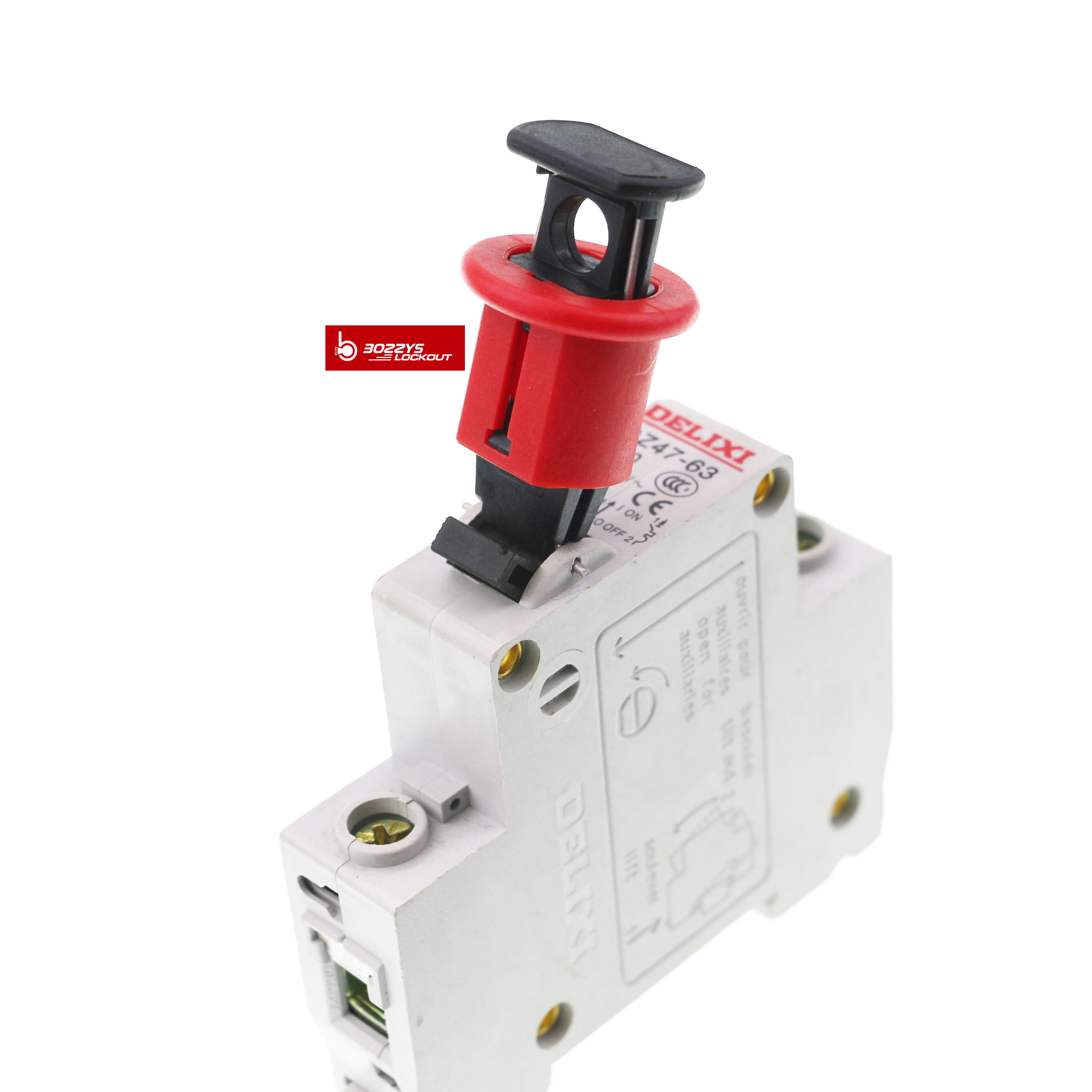 Pin-Out Circuit Breaker Lockout Standard Suitable for Single And Multi-pole Miniature Circuit Breaker Lockout
