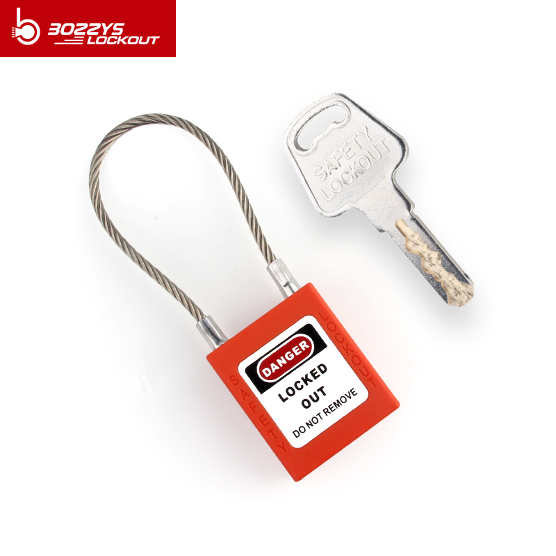 OEM Stainless steel cable safety padlocks keyed alike for industrial equipment lockout