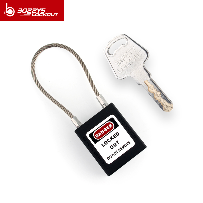 OEM lockout Stainless Steel Wire Cable Safety Padlock