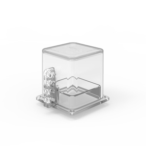 Square Transparent Plastic e-stop push button lockout protection cover lockout with 3 padlocks